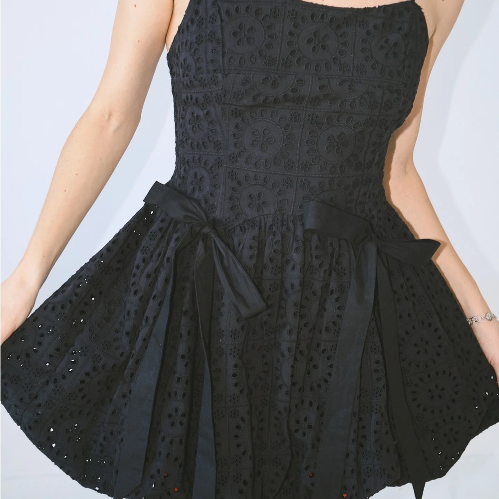 damson madder black bubble dress